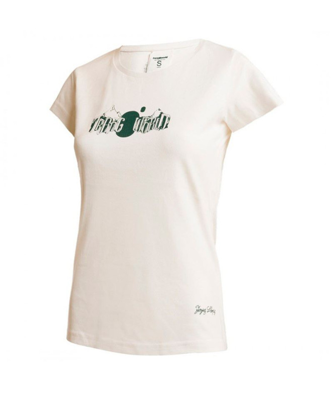 Camiseta De Montanha Trangoworld Vento Mulher Bege