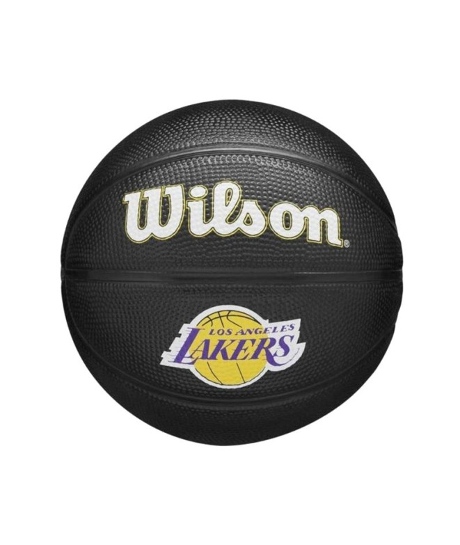 Mini Balón de Baloncesto Wilson 86 NBA Lakers Negro