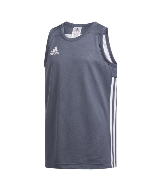T-shirt de Basket-ball adidas 3G Speed Reversible Aeroready Enfant Gris