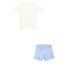 Conjunto Champion Infantil Blanco/Azul