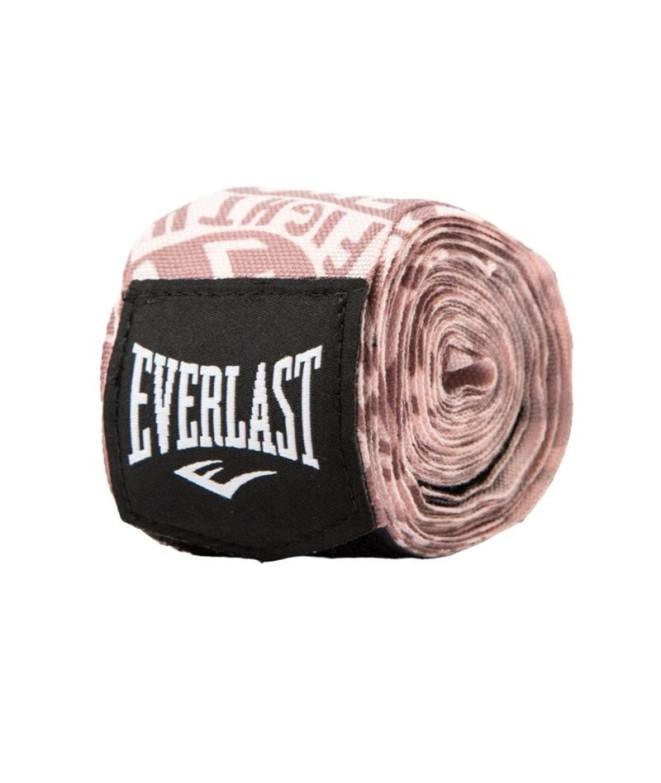 Vendas de Boxe Everlast Spark Printed Hand Wraps Motivate Rosa Ouro