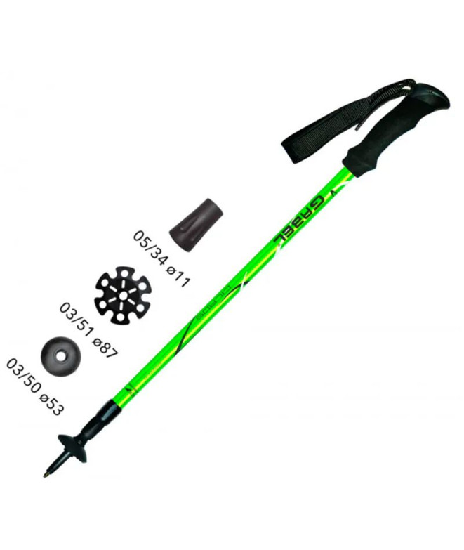 Bastão de Trekking Gabel Cilaos Lite (1 Par)...