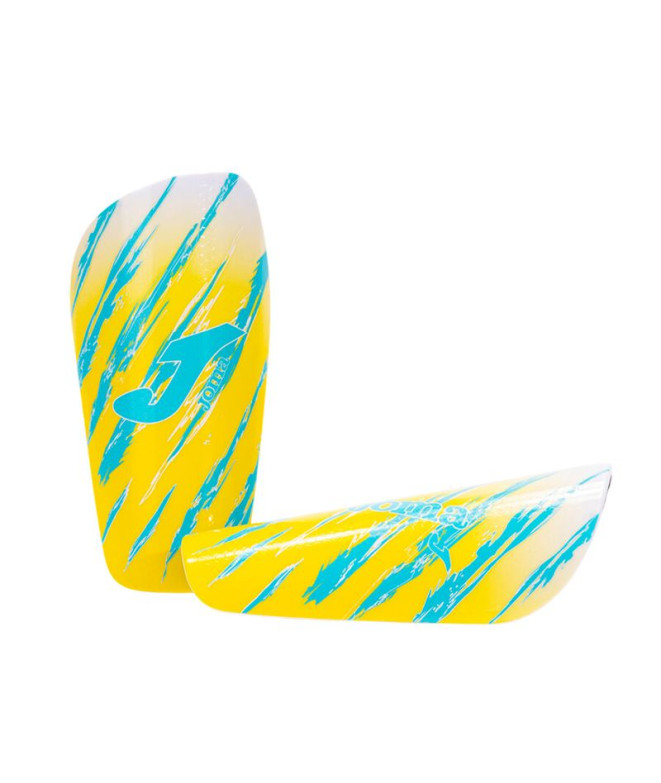 Espinilleras de Fútbol Joma Spider Amarillo Turquesa Flúor