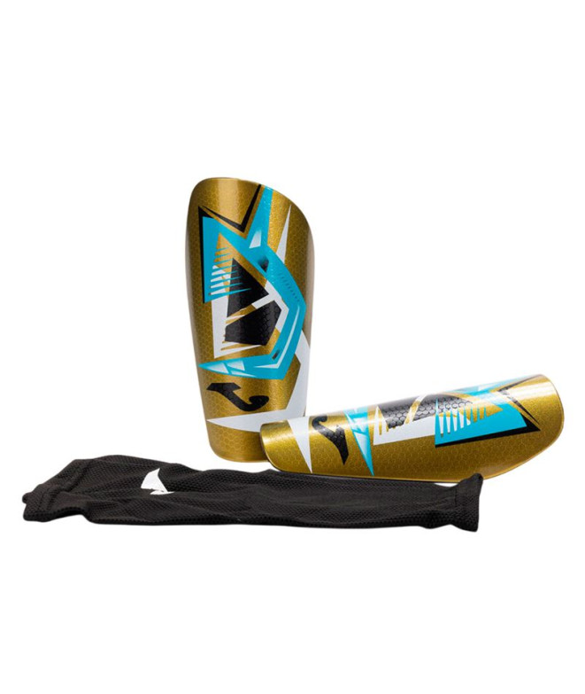 Caneleiras de Futebol Joma J-Pro Ouro Turquesa...