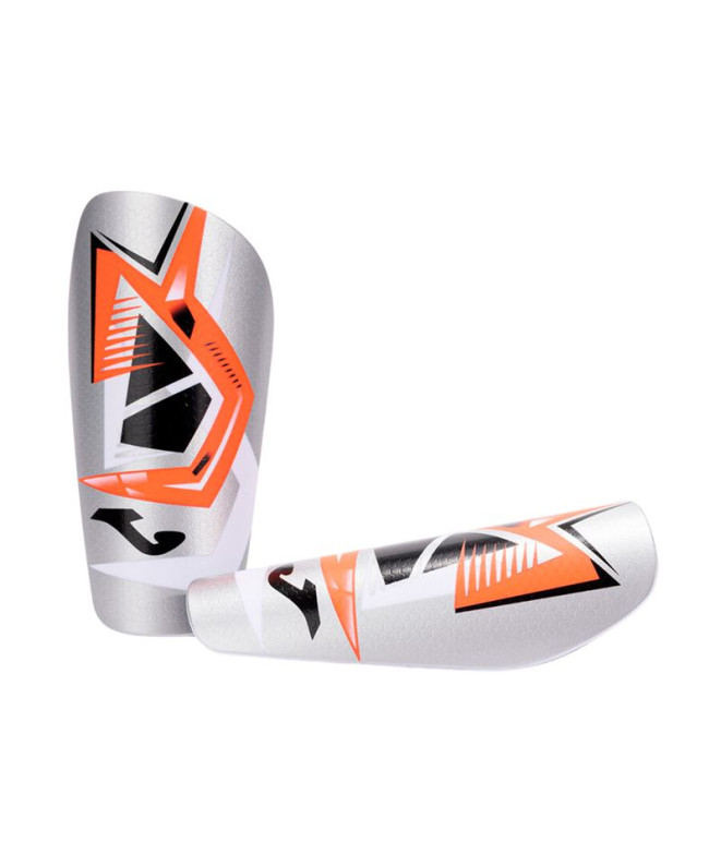 Espinilleras de Fútbol Joma J-Pro Plata Coral Flúor