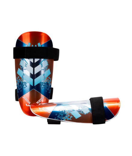 Caneleiras de Futebol Joma Defesa Coral Fluorescente Azul Caneleiras de Futebol Joma Defesa Coral Fluorescente Azul