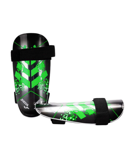 Caneleiras de Futebol Joma Defense Preto Verde Fluorescente