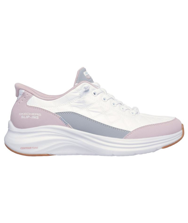 Sapatilhas Skechers Slip-Ins Contour Foam Mulher Branco/Rosa