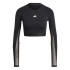Camiseta de Fitness adidas Essentials Hyglm Cro Ls Mujer Negro