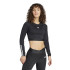 Camiseta de Fitness adidas Essentials Hyglm Cro Ls Mulher Preto