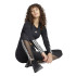 Camiseta de Fitness adidas Essentials Hyglm Cro Ls Mulher Preto
