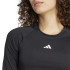 Camiseta de Fitness adidas Essentials Hyglm Cro Ls Mulher Preto