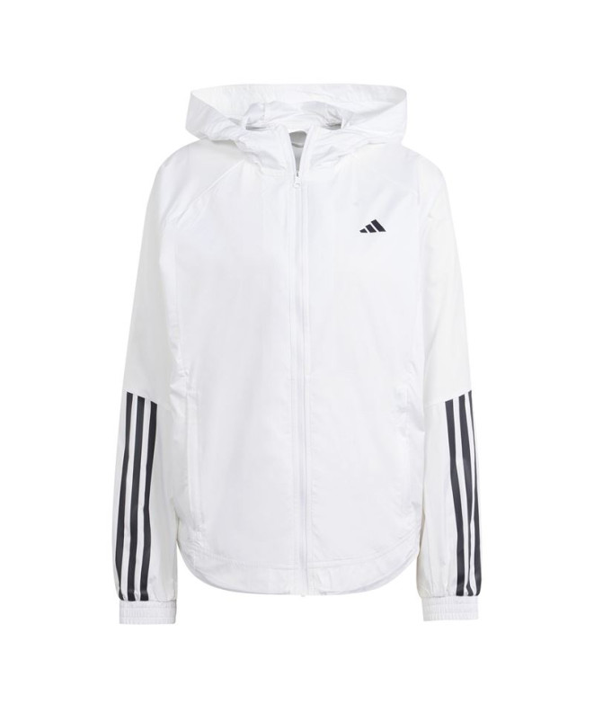 Casaco de Fitness adidas Essentials Hyglm Windb Mulher Branco