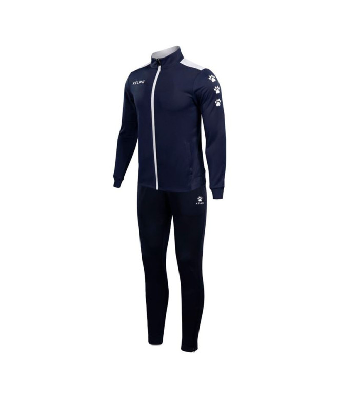 Chaqueta de Fútbol Kelme Tracksuit Kid Marino-Blanco