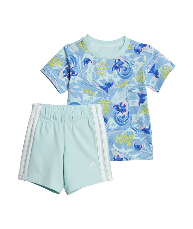Conjunto adidas I Dy Ls Set Bebés Azul Agua/Multicolor