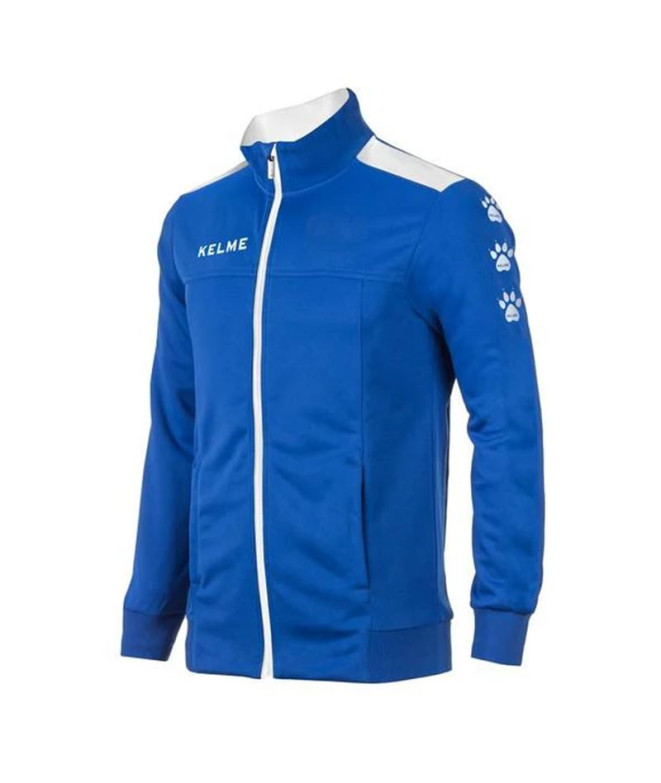 Casaco de Futebol Kelme Lince Azul Royal-Branco