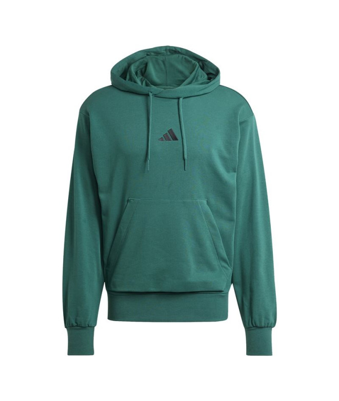 Sudadera adidas Feelcozy Hd Hombre Verde Oscuro/Negro