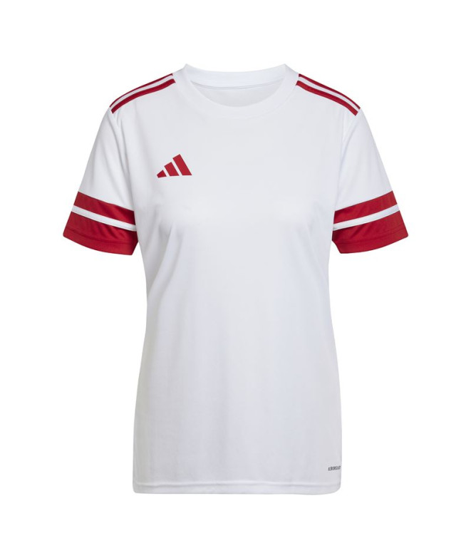 Camiseta de Fútbol adidas Squadra25 Mujer Blanco/Rojo
