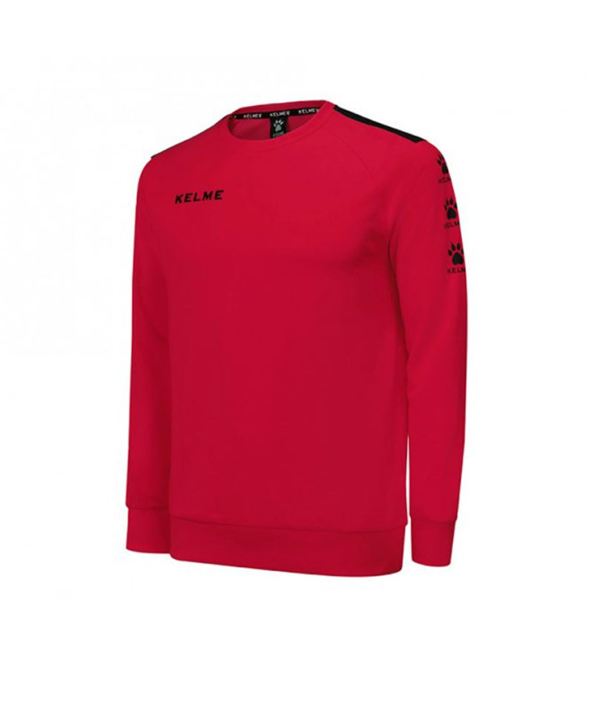 Moletom de Futebol Kelme Sweatshirt Lince Infantil Vermelho-Negro