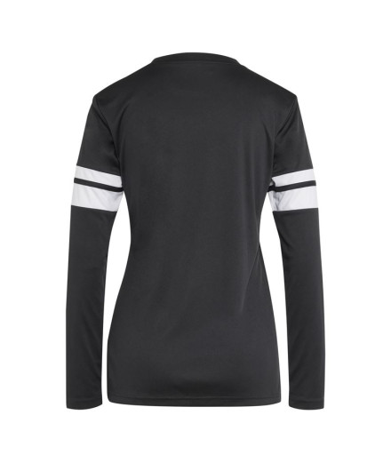 Camiseta de Futebol adidas Squadra25 Lw Mulher Preto/Branco 2