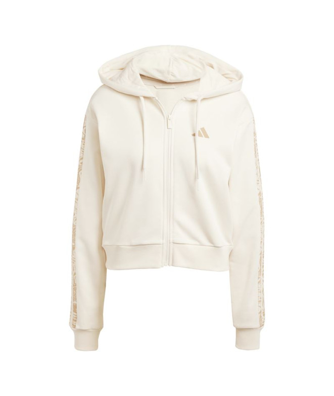 Sudadera adidas Rc 3Bandas Fz Hd Mujer Blanco