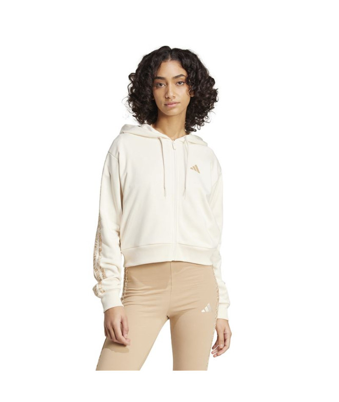 Sweat adidas Rc 3Bandas Fz Hd Femme Blanc