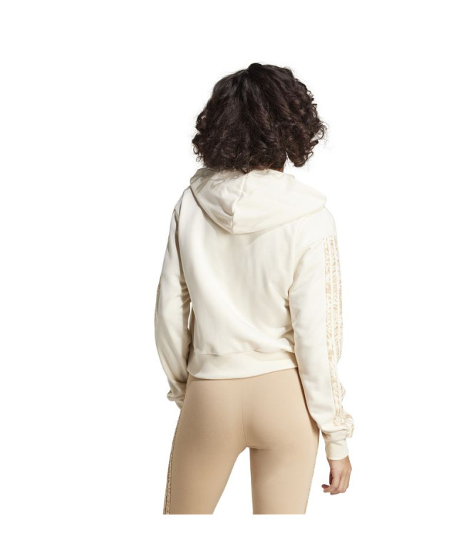Sudadera adidas Rc 3Bandas Fz Hd Mujer Blanco