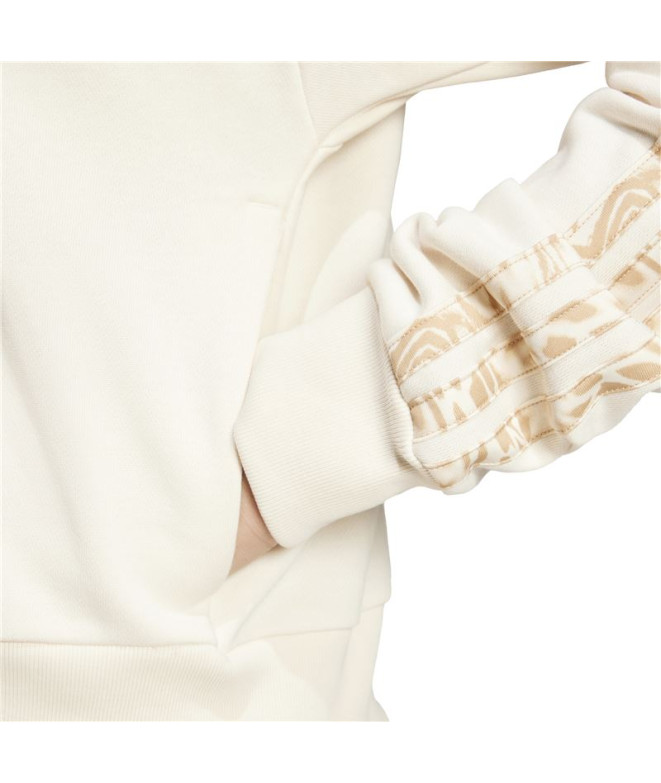 Sudadera adidas Rc 3Bandas Fz Hd Mujer Blanco