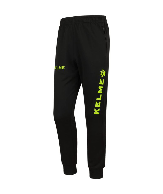 Calça de Futebol Kelme Global Pant Homem Preto/Lima