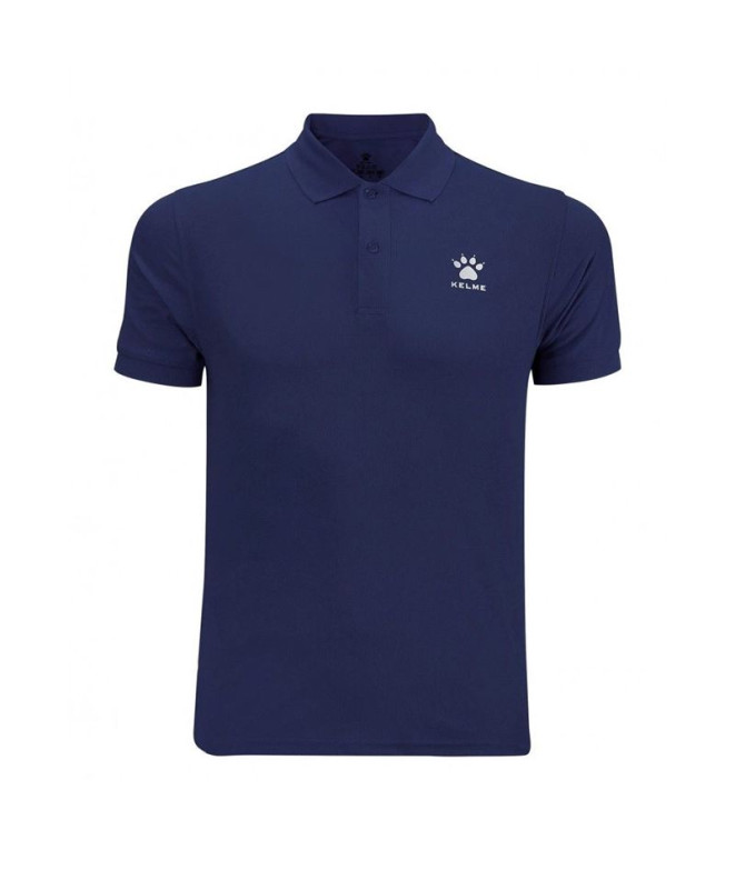 Polo de Football Kelme Polo Mc Basic Homme Marin