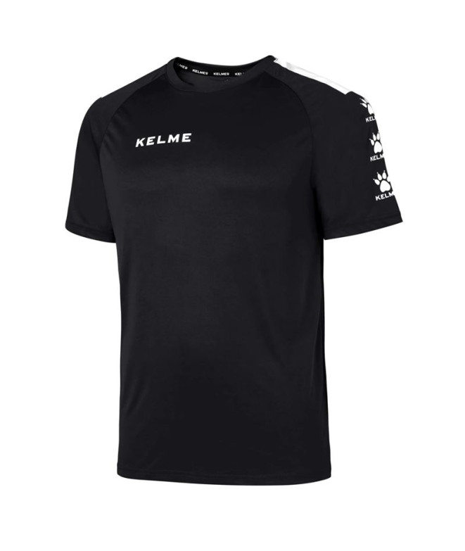 T-shirt de Football Kelme S/S Lince Homme Noir/Blanc