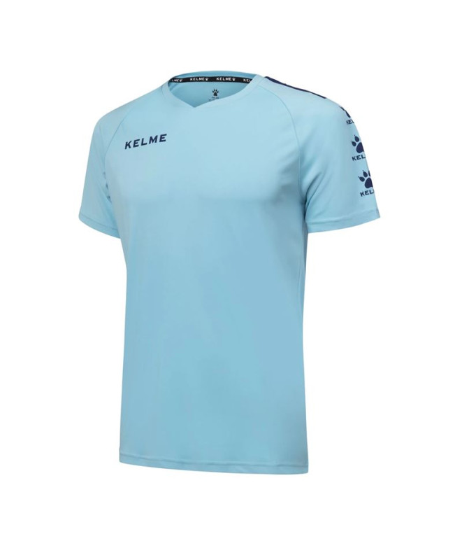 T-shirt de Football Kelme S/S Lince Homme Céleste/Marin