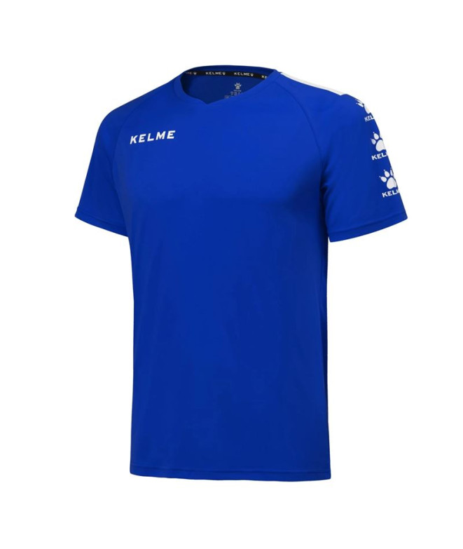 T-shirt de Football Kelme S/S Lince Homme Royal/Blanc
