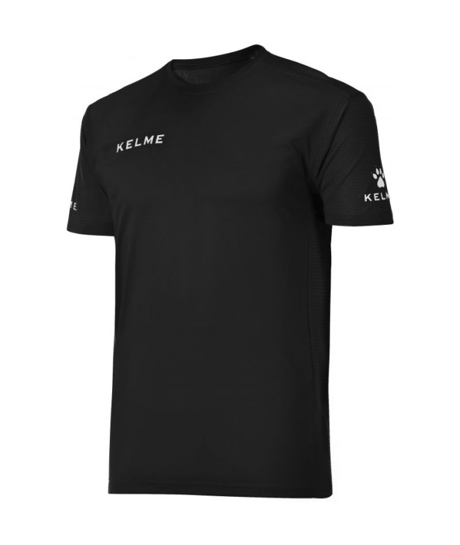 Camiseta de Fútbol Kelme S/S Campus Hombre Negro/Blanco