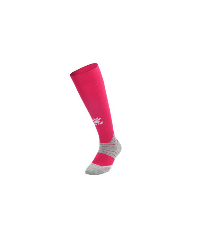 Meias de Futebol Kelme Meia Longa Equipe Fúcsia/Cinza