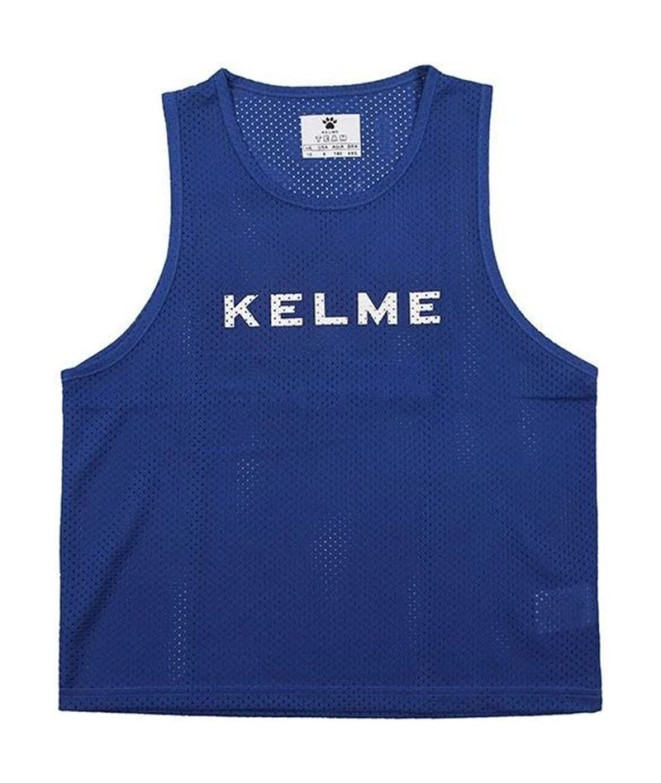 Peto de Futebol Kelme Colete de Treino Criança Infantil Azul Royal/Branco