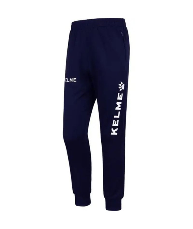 Calça de Futebol Kelme Long Pant Global Homem Marinho/Branco