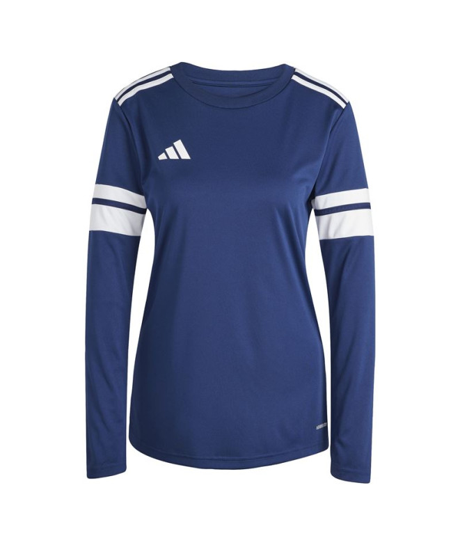 Camiseta de Futebol adidas Squadra25 Lw Mulher Azul/Branco