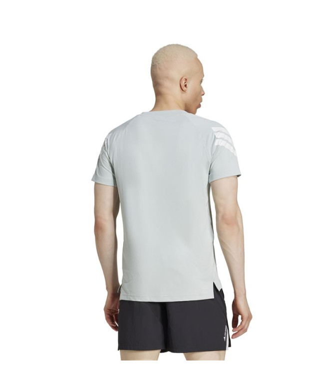 Camiseta de Fitness adidas Gym+ 3 Bandas Homem...