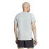 T-shirt de Fitness adidas Gym+ 3 Bandes Homme Argent