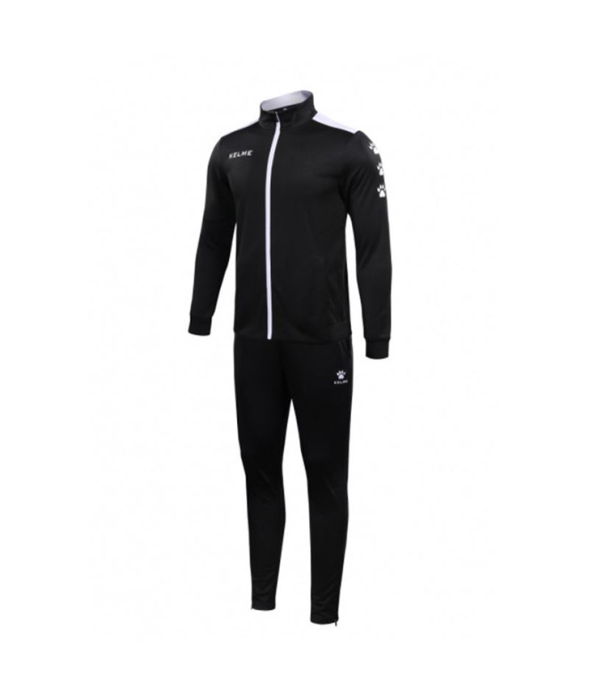 Chaqueta de Fútbol Kelme Tracksuit Kid Negro-Blanco