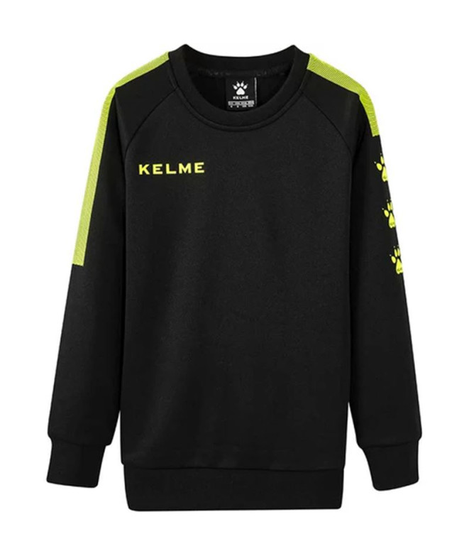 Sudadera de Fútbol Kelme Training Sweater (Jr) Infantil Negro/Neon Amarillo