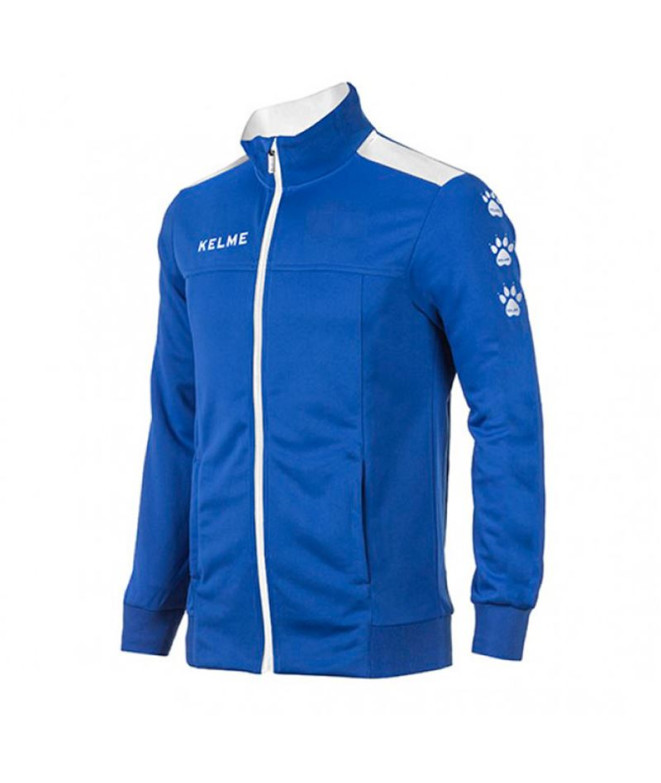 Chaqueta de Fútbol Kelme Lince Infantil Azul Royal-Blanco