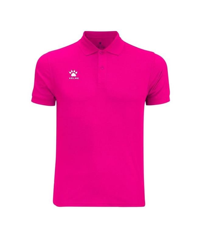 Polo de Football Kelme Manches Courtes Polo Homme Fuchsia