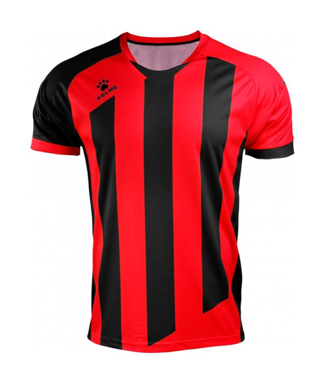 Camiseta de Futebol Kelme Milano L/S Homem Vermelho e Preto