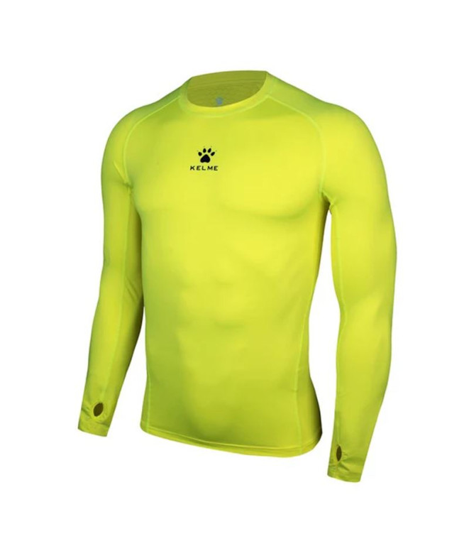 Camiseta de Fútbol Kelme Therm. L/S T-S Team Infantil Amarillo Neon