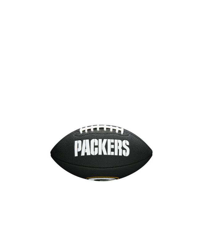 Balón de Fútbol Americano Wilson Mini Nfl Team Soft Touch Fb Bl Gb Infantil Negro/