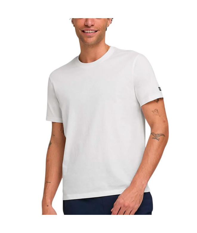 Camiseta de Pádel Wilson Team Graphic Br White Hombre