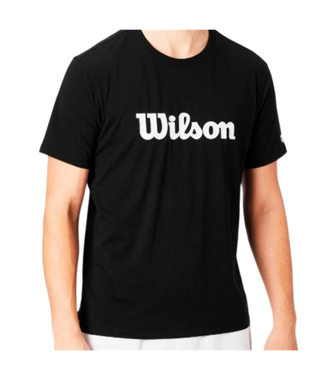 Sudadera de Tenis Wilson Team Graphic Negro Script Hombre