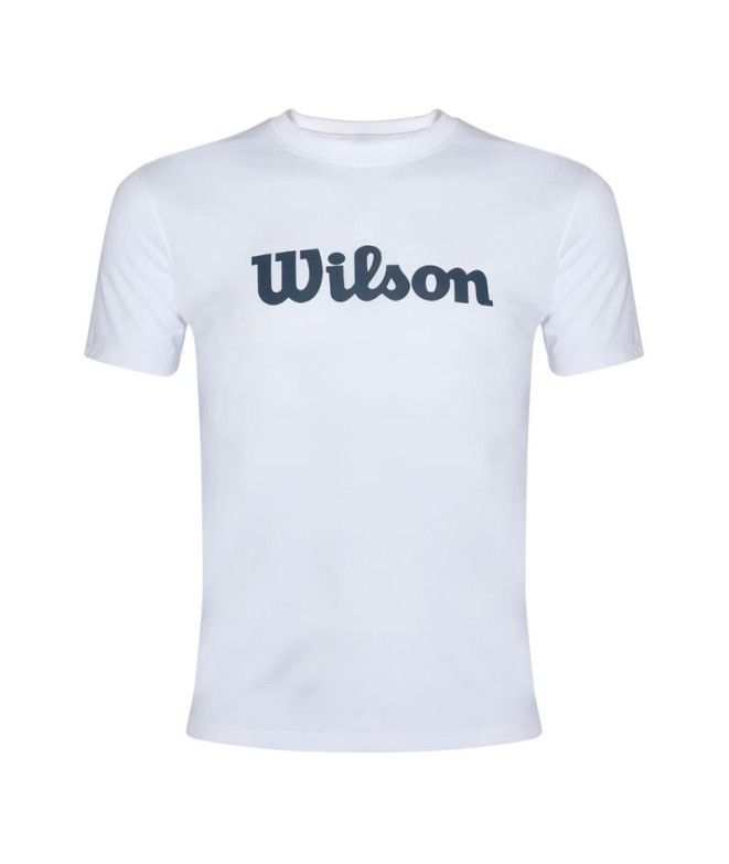 Sudadera de Tenis Wilson Team Graphic Blanco Script Hombre